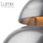 Suspension métal aluminium brossé style industrielle Bamag lamp U7 - Réédition