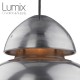 Suspension métal aluminium brossé style industrielle Bamag lamp U7 - Réédition