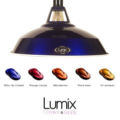 Suspension Harbour version Prestige sur-mesure - Abat-jour 5 couleurs au choix