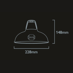 Suspension Coolicon® Original suspension Terracotta émaillée petit format