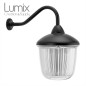 Grande applique en fonte d'aluminium avec col de cygne - IP53 Grande applique en fonte d'aluminium avec col de cygne - IP53