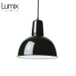 Suspension Bolich rééditée par la société THPG - métal peinture émaillée noire intérieur blanc Suspension Bolich rééditée par la société THPG - métal peinture émaillée noire intérieur blanc