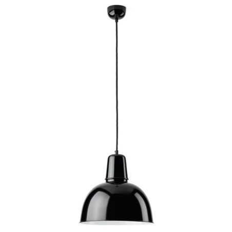 Suspension Bolich rééditée par la société THPG - métal peinture émaillée noire intérieur blanc