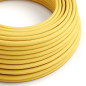 Lampe à suspendre type baladeuse porte-douille métal lisse Perle noire de Tahiti - Câble textile jaune. Lampe à suspendre type baladeuse porte-douille métal lisse Perle noire de Tahiti - Câble textile jaune.