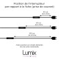 Lampe à suspendre type baladeuse porte-douille métal lisse Perle noire de Tahiti - Câble textile Bleu foncé effet soie Lampe à suspendre type baladeuse porte-douille métal lisse Perle noire de Tahiti - Câble textile Bleu foncé effet soie