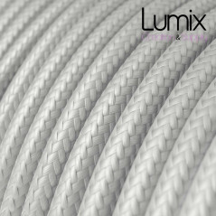  Câble textile Argent effet soie