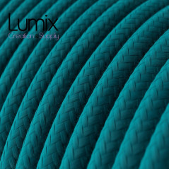 Câble textile bleu Lagon de Lumix