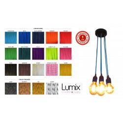 Pendant light cluster 7 E27 sockets - bakelite or thermoplastic socket, smooth or with ring