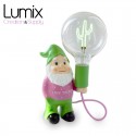 Lampe Nain Elios en céramique proposée avec son ampoule à filament LED Cactus