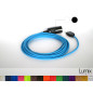 Lampe baladeuse E27 avec interrupteur à personnaliser - câble textile, douille bakélite lisse Lampe baladeuse E27 avec interrupteur à personnaliser - câble textile, douille bakélite lisse