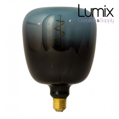Ampoule LED XXL Bona série Pastel, Bleu Crépuscule, filament spirale 5W E27- 2400K