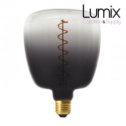 Ampoule LED XXL Bona série Pastel, Dark Shadow, filament spirale 5W E27- 2150K