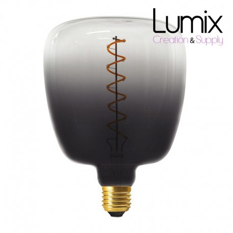 Ampoule LED XXL Bona série Pastel, Dark Shadow, filament spirale 5W E27- 2150K