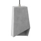 Suspension prisme ciment gris et finition métal Suspension prisme ciment gris et finition métal