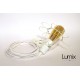 Lampe baladeuse E27 avec interrupteur à personnaliser - câble textile, douille bakélite et cage acier