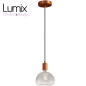 Suspension simple porte-douille et rosace cuivre satiné Suspension simple porte-douille et rosace cuivre satiné