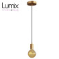 Suspension simple porte-douille et rosace bronze satiné Suspension simple porte-douille et rosace bronze satiné