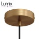 Single suspension holder and satin bronze rosette