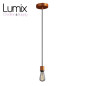 Suspension simple porte-douille et rosace cuivre satiné - dispositif à bague pour montage abat-jour de votre choix Suspension simple porte-douille et rosace cuivre satiné - dispositif à bague pour montage abat-jour de votre choix