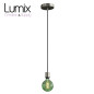 Suspension simple porte-douille et rosace inox satiné - dispositif à bague pour montage abat-jour de votre choix Suspension simple porte-douille et rosace inox satiné - dispositif à bague pour montage abat-jour de votre choix