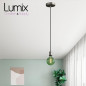 Suspension simple porte-douille et rosace inox satiné - dispositif à bague pour montage abat-jour de votre choix Suspension simple porte-douille et rosace inox satiné - dispositif à bague pour montage abat-jour de votre choix