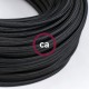 Câble textile noire