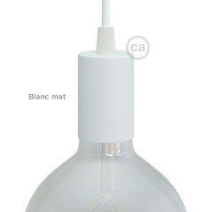 Porte-douille blanc mat