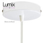 Suspension simple porte-douille lisse et rosace métal blanc brillant ou mat - Douille E27 Suspension simple porte-douille lisse et rosace métal blanc brillant ou mat - Douille E27