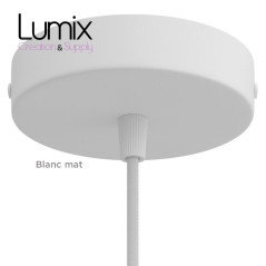 Rosace blanc mat