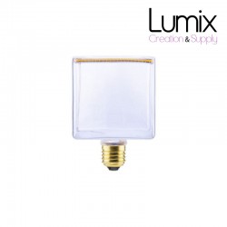 Light bulb LED Globe Cube Clear Line Floating 8W Dimmable 2200K