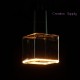 Light bulb LED Globe Cube Clear Line Floating 8W Dimmable 2200K