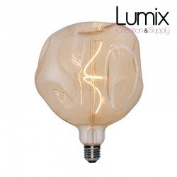 Golden Globe LED Light Bulb G180 Spiral Filament 5W E27 Dimmable 2000K