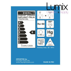 Ampoule LED Globe Smoky Cabossée G180 Filament en Spiral 5W E27 Dimmable 2000K