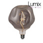 Ampoule LED Globe Smoky Cabossée G180 Filament en Spiral 5W E27 Dimmable 2000K