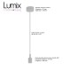 Pendant light simple porte-douille et rosace silicone