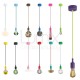 Pendant light simple porte-douille et rosace silicone