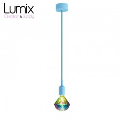 Pendant light simple porte-douille et rosace silicone