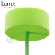 Suspension simple porte-douille et rosace silicone Vert clair