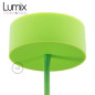 Suspension simple porte-douille et rosace silicone Vert clair Suspension simple porte-douille et rosace silicone Vert clair