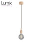 Suspension simple porte-douille et rosace silicone Noisette