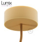 Suspension simple porte-douille et rosace silicone Noisette