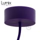 Single suspension socket holder and silicone rosette Violet