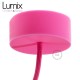 Single suspension holder and pink silicone rose