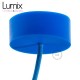 Single suspension holder and silicone rosette Blue