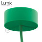 Suspension simple porte-douille et rosace silicone Vert