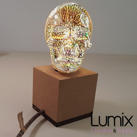 Ampoule SKULL tête de mort Cosmos 3D D95 4W E27 2700K