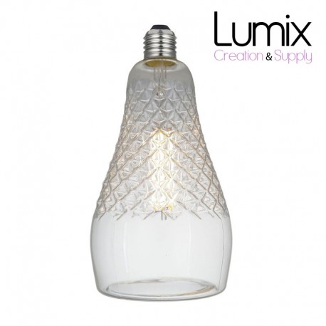 Iris Clear LED-Glühbirne Crystal Line 6W E27 Dimmbar 2700K