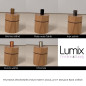 Suspension prestige porte-douille cylindrique et rosace bois chêne blanc - finitions métal au choix