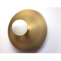 PRIVÉE PRO C1 : 2 Appliques disque doré 300 mm de diamètre avec douille E27 dorée
