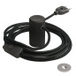 Lampe baladeuse Magnetico®-Plug 3 m de câble textile Noir